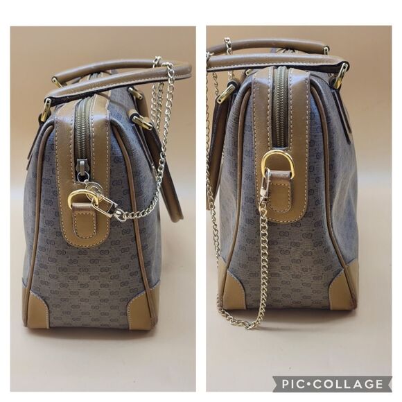 Authentic Gucci GG Monogram Satchel Bag - Picture 5 of 12